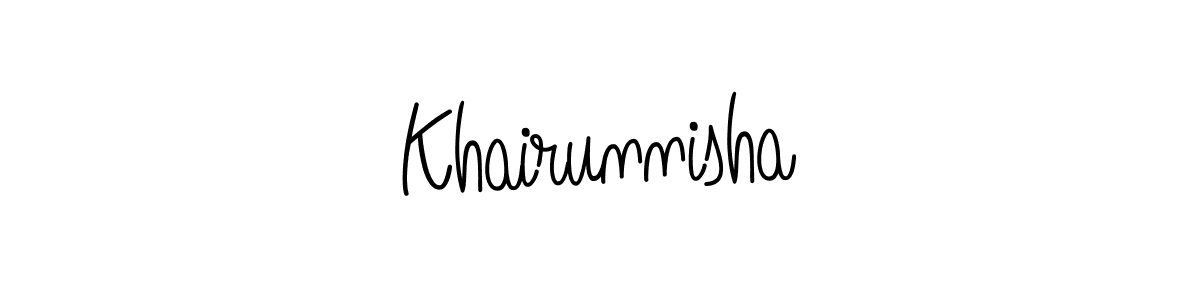 Make a beautiful signature design for name Khairunnisha. Use this online signature maker to create a handwritten signature for free. Khairunnisha signature style 5 images and pictures png