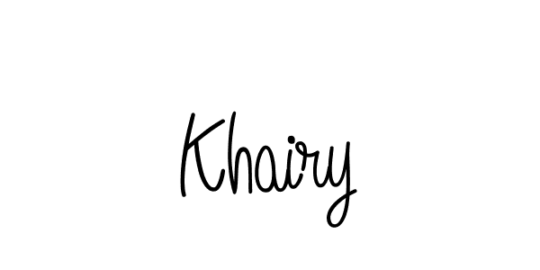 Also we have Khairy name is the best signature style. Create professional handwritten signature collection using Angelique-Rose-font-FFP autograph style. Khairy signature style 5 images and pictures png