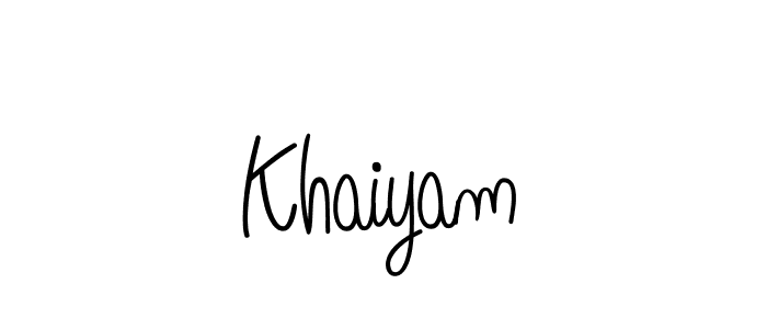 How to Draw Khaiyam signature style? Angelique-Rose-font-FFP is a latest design signature styles for name Khaiyam. Khaiyam signature style 5 images and pictures png