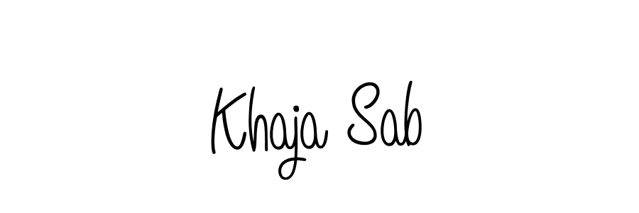 How to make Khaja Sab signature? Angelique-Rose-font-FFP is a professional autograph style. Create handwritten signature for Khaja Sab name. Khaja Sab signature style 5 images and pictures png