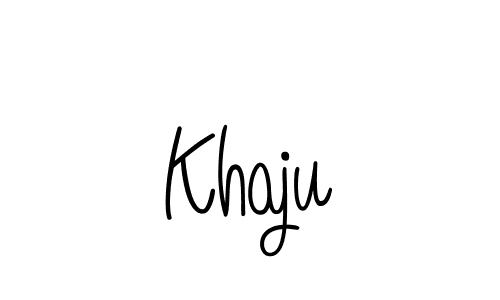 How to Draw Khaju signature style? Angelique-Rose-font-FFP is a latest design signature styles for name Khaju. Khaju signature style 5 images and pictures png