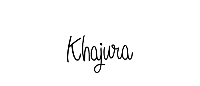 The best way (Angelique-Rose-font-FFP) to make a short signature is to pick only two or three words in your name. The name Khajura include a total of six letters. For converting this name. Khajura signature style 5 images and pictures png