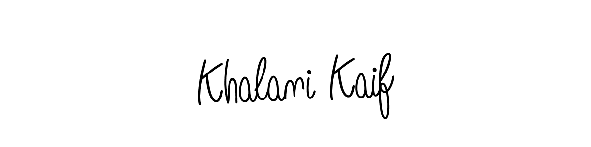 How to Draw Khalani Kaif signature style? Angelique-Rose-font-FFP is a latest design signature styles for name Khalani Kaif. Khalani Kaif signature style 5 images and pictures png