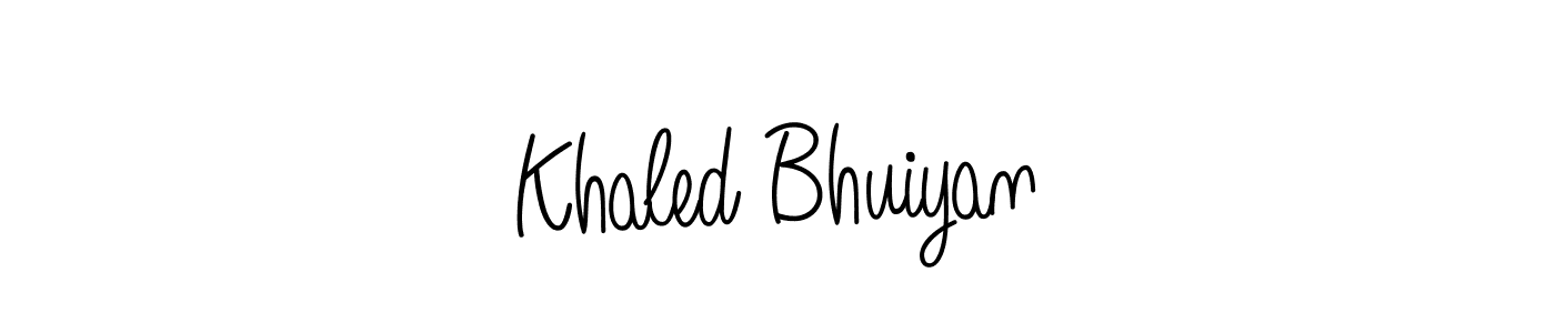 if you are searching for the best signature style for your name Khaled Bhuiyan. so please give up your signature search. here we have designed multiple signature styles  using Angelique-Rose-font-FFP. Khaled Bhuiyan signature style 5 images and pictures png