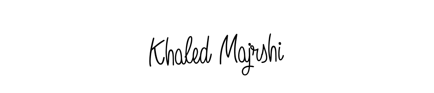 Design your own signature with our free online signature maker. With this signature software, you can create a handwritten (Angelique-Rose-font-FFP) signature for name Khaled Majrshi. Khaled Majrshi signature style 5 images and pictures png