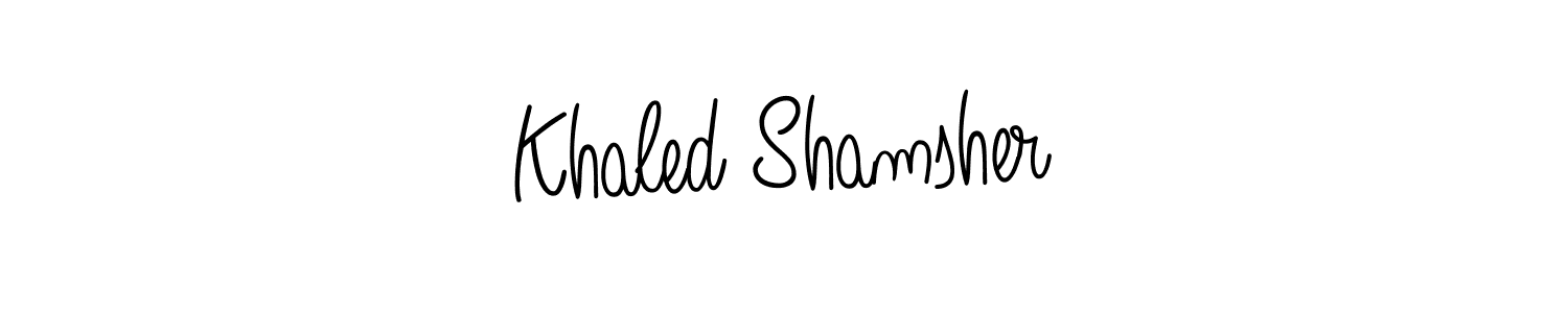 Also You can easily find your signature by using the search form. We will create Khaled Shamsher name handwritten signature images for you free of cost using Angelique-Rose-font-FFP sign style. Khaled Shamsher signature style 5 images and pictures png