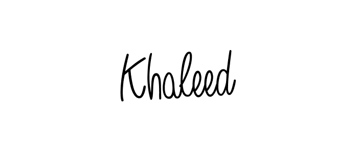 Also we have Khaleed name is the best signature style. Create professional handwritten signature collection using Angelique-Rose-font-FFP autograph style. Khaleed signature style 5 images and pictures png