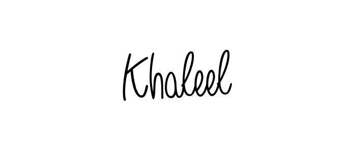 Once you've used our free online signature maker to create your best signature Angelique-Rose-font-FFP style, it's time to enjoy all of the benefits that Khaleel name signing documents. Khaleel signature style 5 images and pictures png