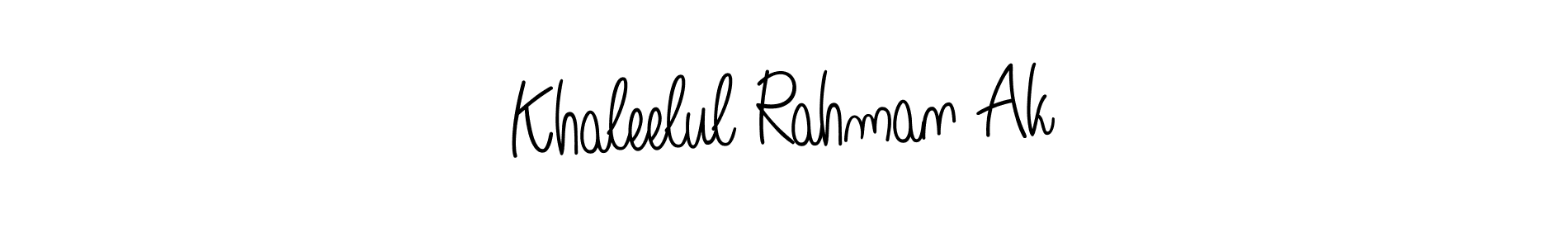 You can use this online signature creator to create a handwritten signature for the name Khaleelul Rahman Ak. This is the best online autograph maker. Khaleelul Rahman Ak signature style 5 images and pictures png