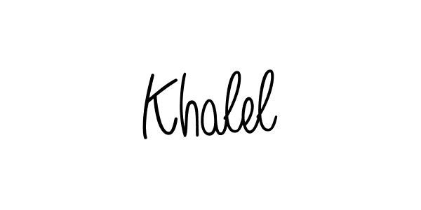 Once you've used our free online signature maker to create your best signature Angelique-Rose-font-FFP style, it's time to enjoy all of the benefits that Khalel name signing documents. Khalel signature style 5 images and pictures png