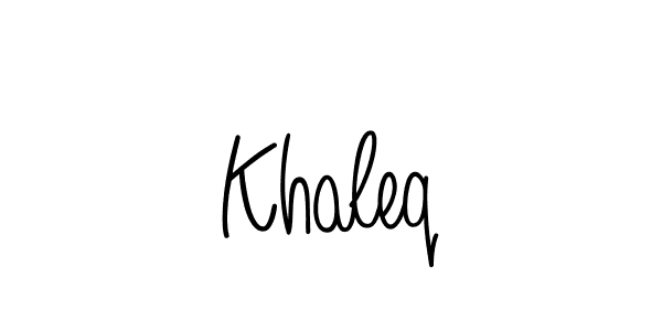 Best and Professional Signature Style for Khaleq. Angelique-Rose-font-FFP Best Signature Style Collection. Khaleq signature style 5 images and pictures png