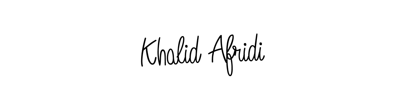 How to make Khalid Afridi name signature. Use Angelique-Rose-font-FFP style for creating short signs online. This is the latest handwritten sign. Khalid Afridi signature style 5 images and pictures png