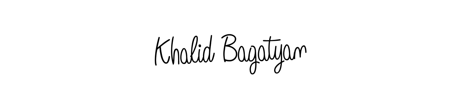 This is the best signature style for the Khalid Bagatyan name. Also you like these signature font (Angelique-Rose-font-FFP). Mix name signature. Khalid Bagatyan signature style 5 images and pictures png