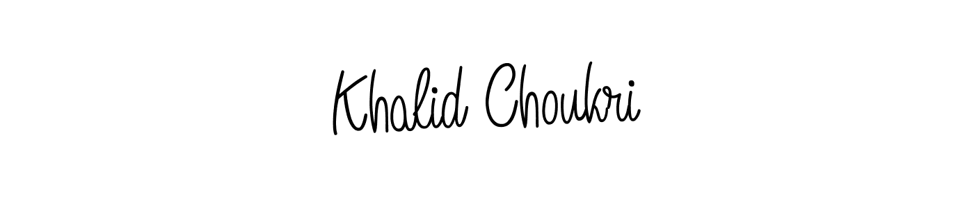 Khalid Choukri stylish signature style. Best Handwritten Sign (Angelique-Rose-font-FFP) for my name. Handwritten Signature Collection Ideas for my name Khalid Choukri. Khalid Choukri signature style 5 images and pictures png
