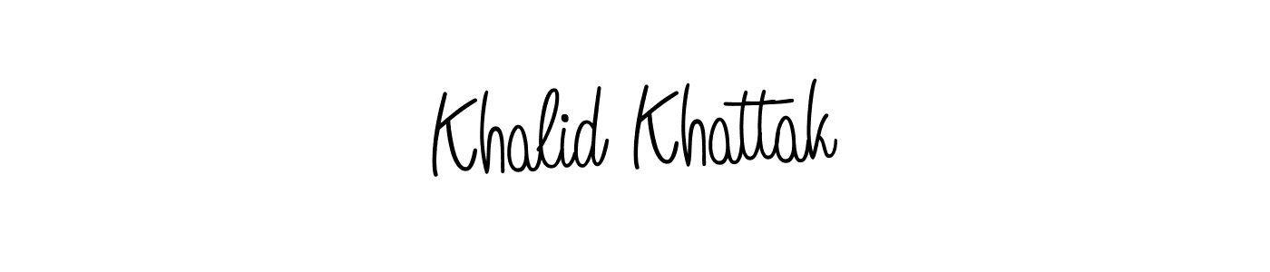 Once you've used our free online signature maker to create your best signature Angelique-Rose-font-FFP style, it's time to enjoy all of the benefits that Khalid Khattak name signing documents. Khalid Khattak signature style 5 images and pictures png