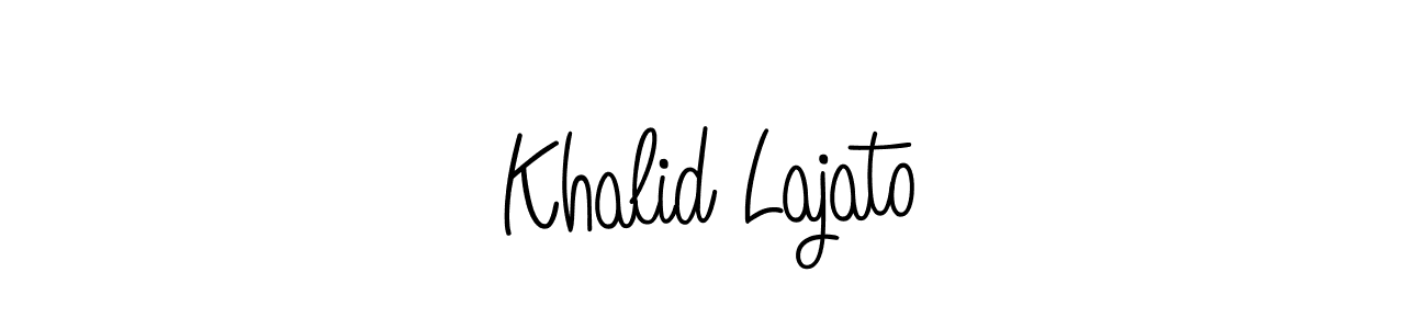 Design your own signature with our free online signature maker. With this signature software, you can create a handwritten (Angelique-Rose-font-FFP) signature for name Khalid Lajato. Khalid Lajato signature style 5 images and pictures png