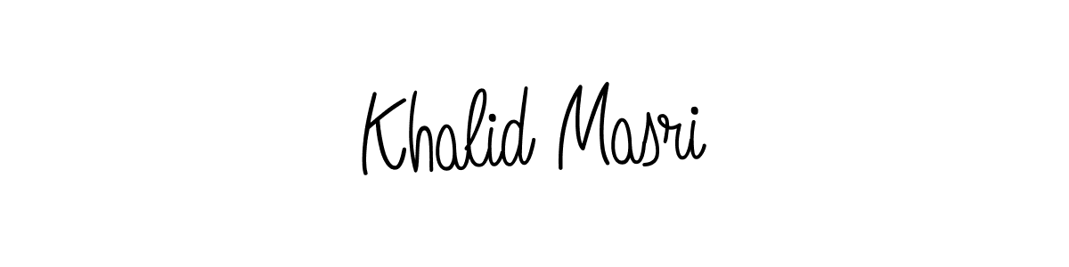 Khalid Masri stylish signature style. Best Handwritten Sign (Angelique-Rose-font-FFP) for my name. Handwritten Signature Collection Ideas for my name Khalid Masri. Khalid Masri signature style 5 images and pictures png