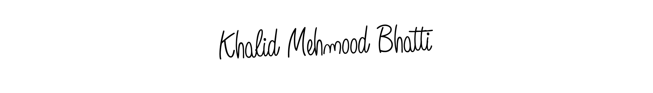 The best way (Angelique-Rose-font-FFP) to make a short signature is to pick only two or three words in your name. The name Khalid Mehmood Bhatti include a total of six letters. For converting this name. Khalid Mehmood Bhatti signature style 5 images and pictures png