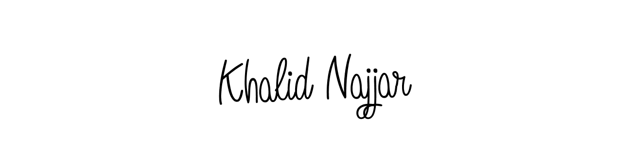 Best and Professional Signature Style for Khalid Najjar. Angelique-Rose-font-FFP Best Signature Style Collection. Khalid Najjar signature style 5 images and pictures png