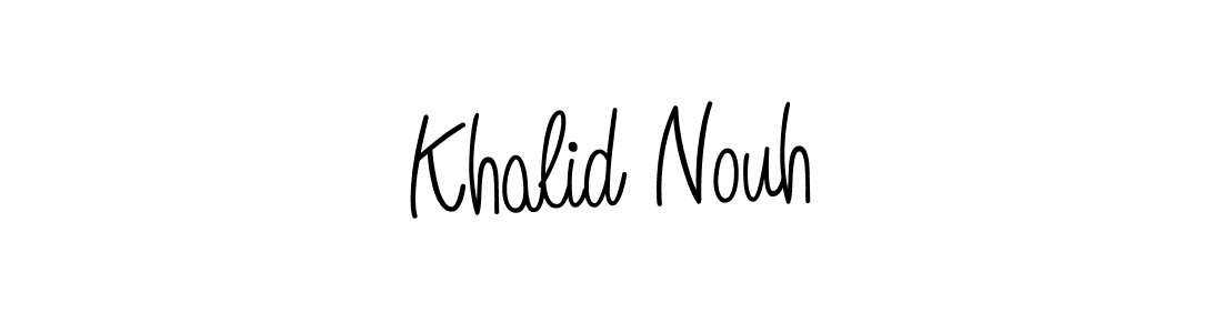 How to Draw Khalid Nouh signature style? Angelique-Rose-font-FFP is a latest design signature styles for name Khalid Nouh. Khalid Nouh signature style 5 images and pictures png