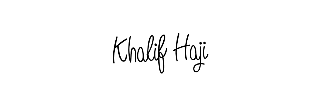 Khalif Haji stylish signature style. Best Handwritten Sign (Angelique-Rose-font-FFP) for my name. Handwritten Signature Collection Ideas for my name Khalif Haji. Khalif Haji signature style 5 images and pictures png