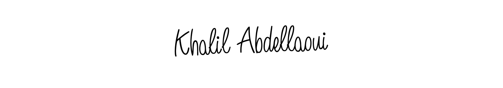 How to Draw Khalil Abdellaoui signature style? Angelique-Rose-font-FFP is a latest design signature styles for name Khalil Abdellaoui. Khalil Abdellaoui signature style 5 images and pictures png