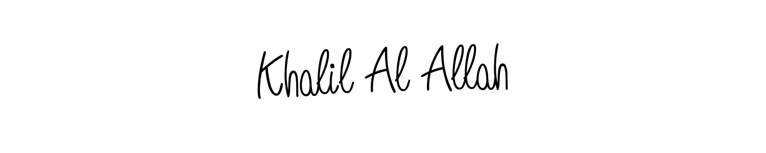 This is the best signature style for the Khalil Al Allah name. Also you like these signature font (Angelique-Rose-font-FFP). Mix name signature. Khalil Al Allah signature style 5 images and pictures png