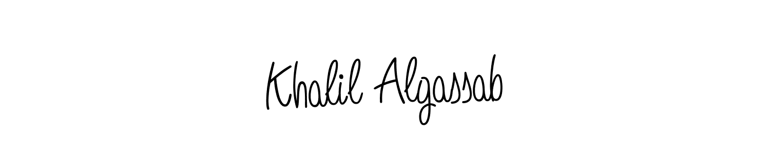 It looks lik you need a new signature style for name Khalil Algassab. Design unique handwritten (Angelique-Rose-font-FFP) signature with our free signature maker in just a few clicks. Khalil Algassab signature style 5 images and pictures png