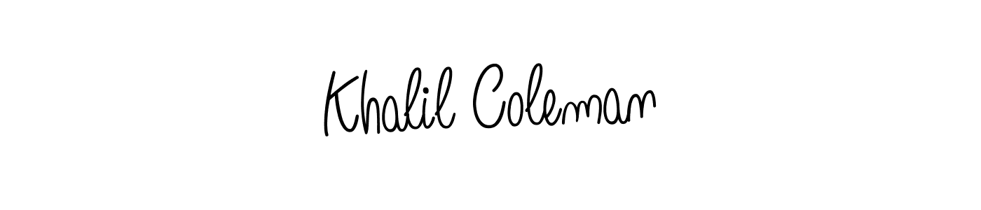 Check out images of Autograph of Khalil Coleman name. Actor Khalil Coleman Signature Style. Angelique-Rose-font-FFP is a professional sign style online. Khalil Coleman signature style 5 images and pictures png