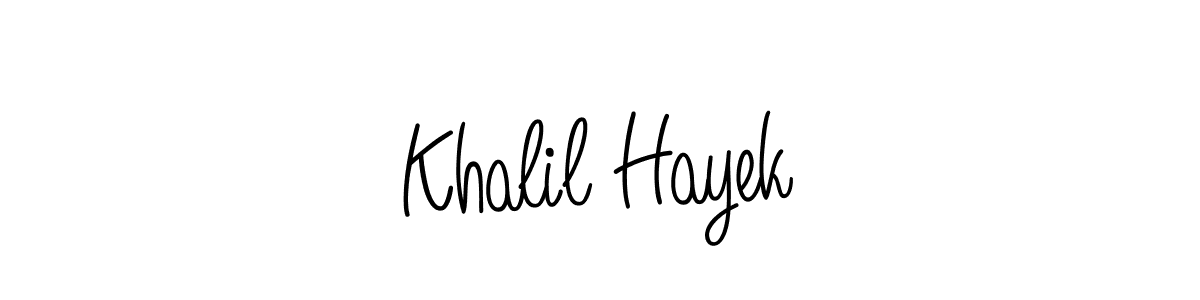 if you are searching for the best signature style for your name Khalil Hayek. so please give up your signature search. here we have designed multiple signature styles  using Angelique-Rose-font-FFP. Khalil Hayek signature style 5 images and pictures png