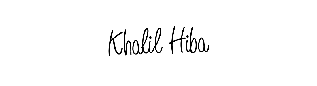 Make a beautiful signature design for name Khalil Hiba. Use this online signature maker to create a handwritten signature for free. Khalil Hiba signature style 5 images and pictures png