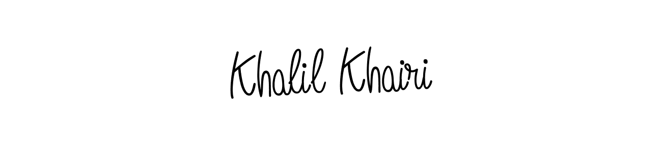Angelique-Rose-font-FFP is a professional signature style that is perfect for those who want to add a touch of class to their signature. It is also a great choice for those who want to make their signature more unique. Get Khalil Khairi name to fancy signature for free. Khalil Khairi signature style 5 images and pictures png
