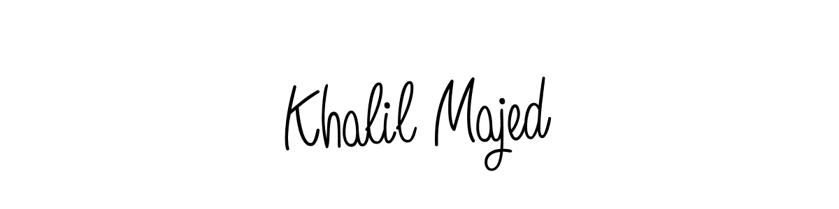 Angelique-Rose-font-FFP is a professional signature style that is perfect for those who want to add a touch of class to their signature. It is also a great choice for those who want to make their signature more unique. Get Khalil Majed name to fancy signature for free. Khalil Majed signature style 5 images and pictures png