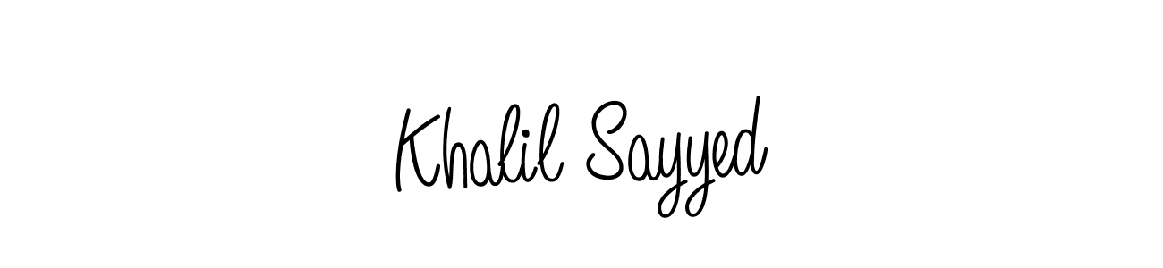 Make a short Khalil Sayyed signature style. Manage your documents anywhere anytime using Angelique-Rose-font-FFP. Create and add eSignatures, submit forms, share and send files easily. Khalil Sayyed signature style 5 images and pictures png