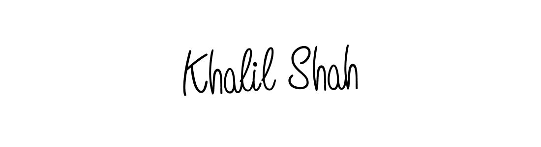 How to Draw Khalil Shah signature style? Angelique-Rose-font-FFP is a latest design signature styles for name Khalil Shah. Khalil Shah signature style 5 images and pictures png