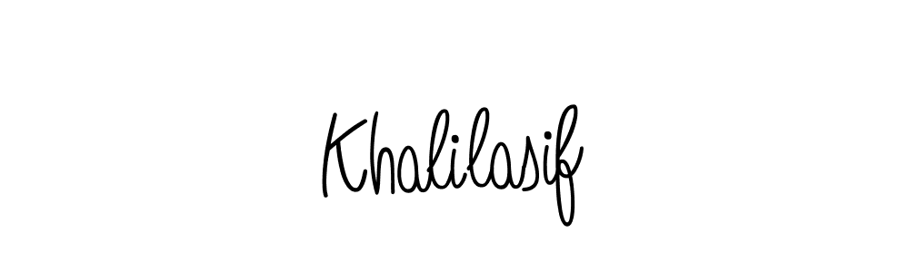 Make a beautiful signature design for name Khalilasif. Use this online signature maker to create a handwritten signature for free. Khalilasif signature style 5 images and pictures png