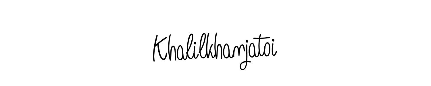 How to make Khalilkhanjatoi signature? Angelique-Rose-font-FFP is a professional autograph style. Create handwritten signature for Khalilkhanjatoi name. Khalilkhanjatoi signature style 5 images and pictures png