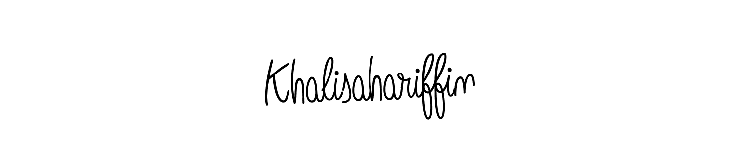 Also we have Khalisahariffin name is the best signature style. Create professional handwritten signature collection using Angelique-Rose-font-FFP autograph style. Khalisahariffin signature style 5 images and pictures png