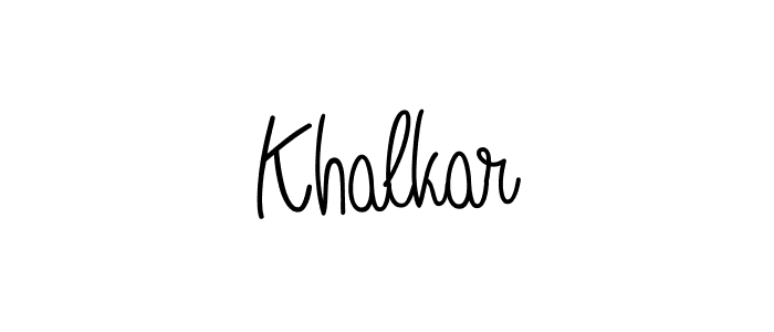 if you are searching for the best signature style for your name Khalkar. so please give up your signature search. here we have designed multiple signature styles  using Angelique-Rose-font-FFP. Khalkar signature style 5 images and pictures png