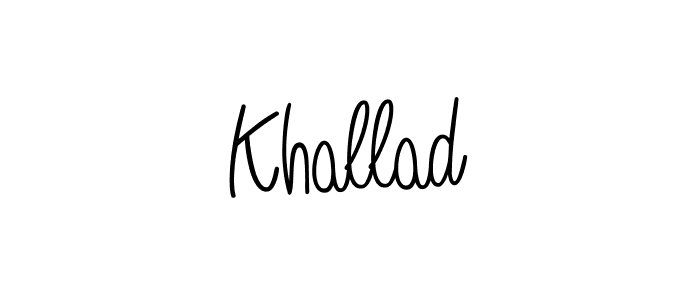 Make a beautiful signature design for name Khallad. Use this online signature maker to create a handwritten signature for free. Khallad signature style 5 images and pictures png