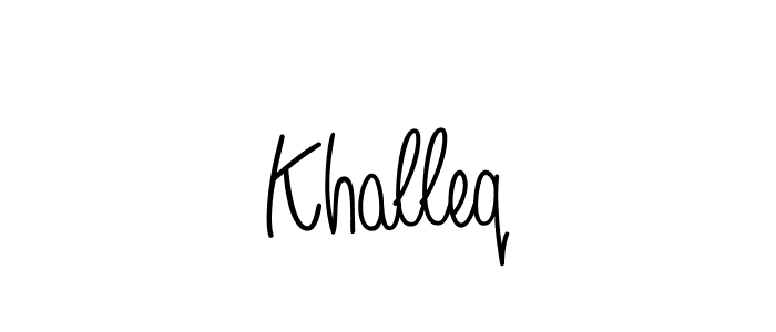 Also we have Khalleq name is the best signature style. Create professional handwritten signature collection using Angelique-Rose-font-FFP autograph style. Khalleq signature style 5 images and pictures png
