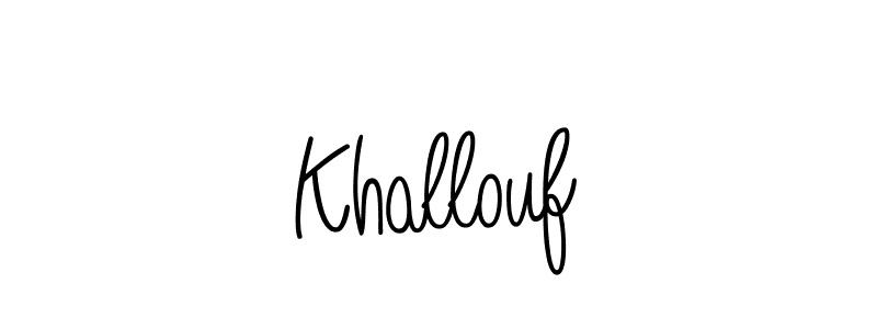 Make a short Khallouf signature style. Manage your documents anywhere anytime using Angelique-Rose-font-FFP. Create and add eSignatures, submit forms, share and send files easily. Khallouf signature style 5 images and pictures png