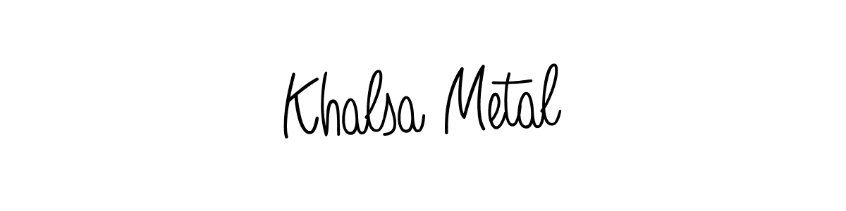 How to make Khalsa Metal signature? Angelique-Rose-font-FFP is a professional autograph style. Create handwritten signature for Khalsa Metal name. Khalsa Metal signature style 5 images and pictures png