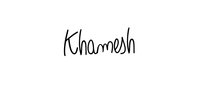 Angelique-Rose-font-FFP is a professional signature style that is perfect for those who want to add a touch of class to their signature. It is also a great choice for those who want to make their signature more unique. Get Khamesh name to fancy signature for free. Khamesh signature style 5 images and pictures png