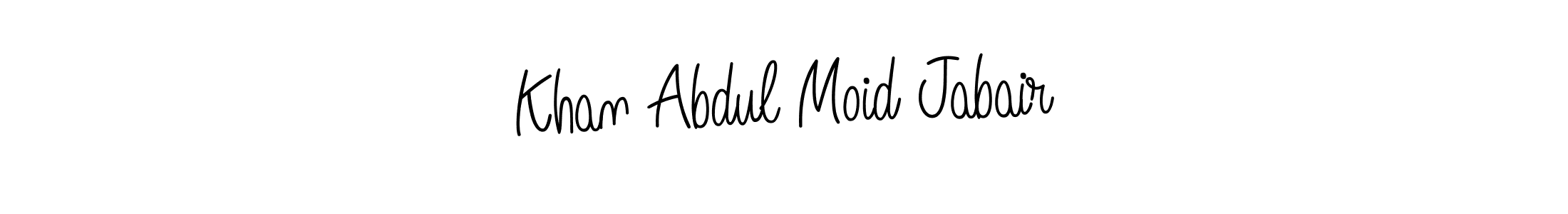 Make a short Khan Abdul Moid Jabair signature style. Manage your documents anywhere anytime using Angelique-Rose-font-FFP. Create and add eSignatures, submit forms, share and send files easily. Khan Abdul Moid Jabair signature style 5 images and pictures png