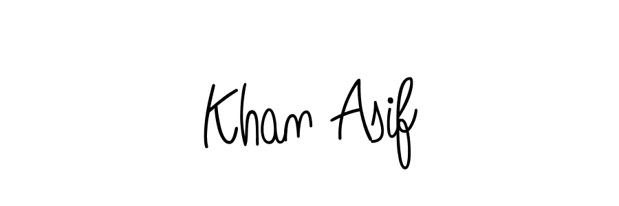 Angelique-Rose-font-FFP is a professional signature style that is perfect for those who want to add a touch of class to their signature. It is also a great choice for those who want to make their signature more unique. Get Khan Asif name to fancy signature for free. Khan Asif signature style 5 images and pictures png
