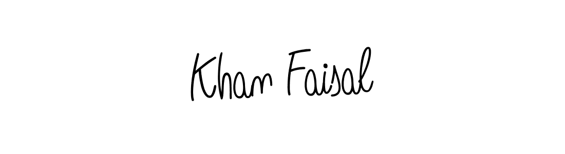 Khan Faisal stylish signature style. Best Handwritten Sign (Angelique-Rose-font-FFP) for my name. Handwritten Signature Collection Ideas for my name Khan Faisal. Khan Faisal signature style 5 images and pictures png