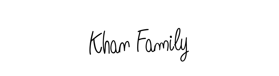 Create a beautiful signature design for name Khan Family. With this signature (Angelique-Rose-font-FFP) fonts, you can make a handwritten signature for free. Khan Family signature style 5 images and pictures png