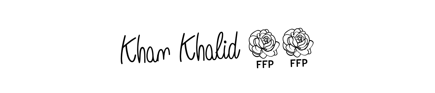 Once you've used our free online signature maker to create your best signature Angelique-Rose-font-FFP style, it's time to enjoy all of the benefits that Khan Khalid 72 name signing documents. Khan Khalid 72 signature style 5 images and pictures png
