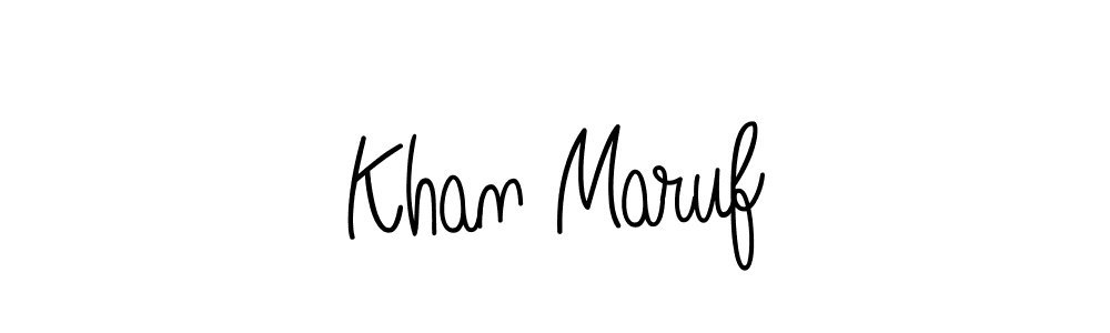 Also we have Khan Maruf name is the best signature style. Create professional handwritten signature collection using Angelique-Rose-font-FFP autograph style. Khan Maruf signature style 5 images and pictures png